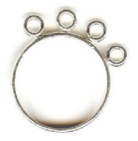 1 Sterling 4-Loop Ring, Size 7